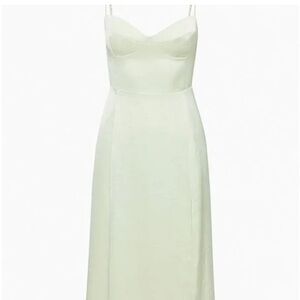 Aritzia glaze dress pastel sage green size4